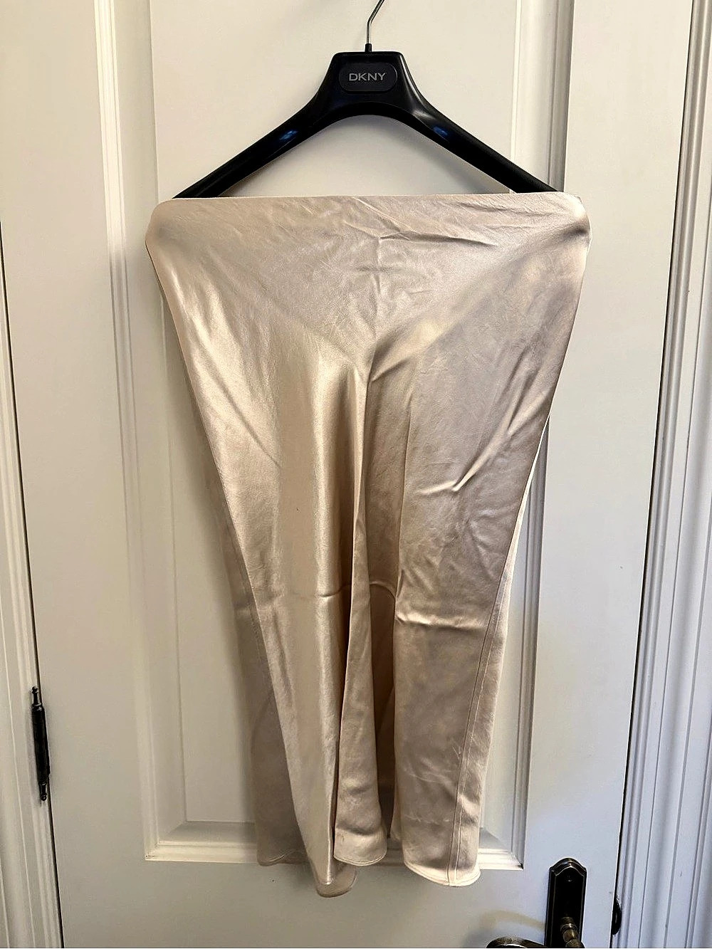 Babaton Satin Maxi Skirt Cream Size 6
